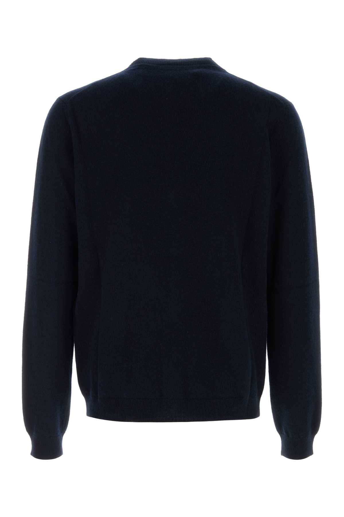 Midnight Blue Cashmere Cardigan Navycooliron Mother Pearlt Maglieria