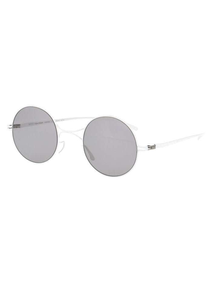 Mmesse002 E13 White Warmgrey Flash Nylon Sunglasses