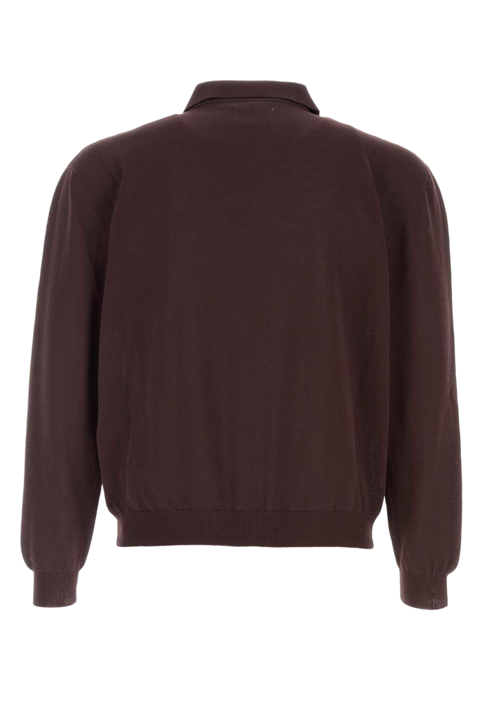 Purple Cotton Classic Polo Shirt 07_brown Exterior