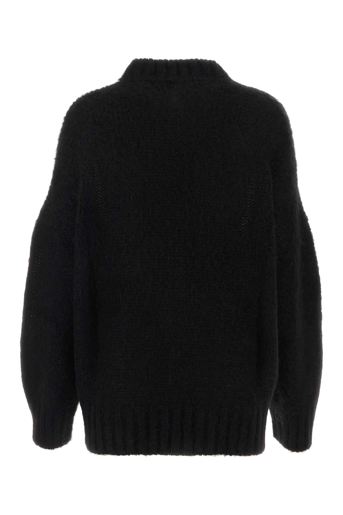 Two-Tone Acrylic Blend Sweater Whiteblack Maglieria