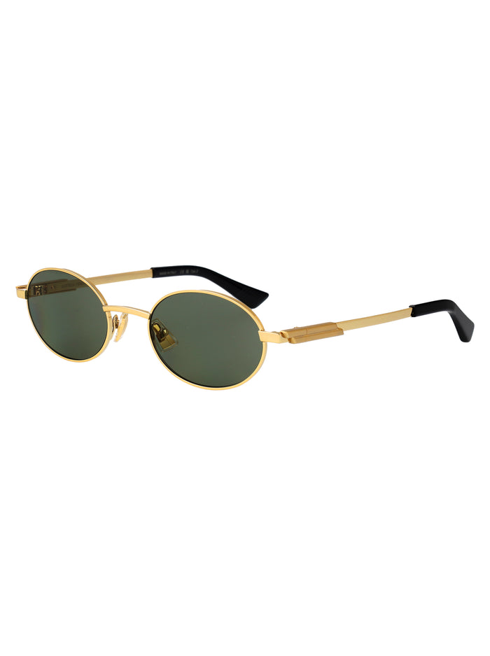 Bv1470s Gold-gold-green Metal Sunglasses