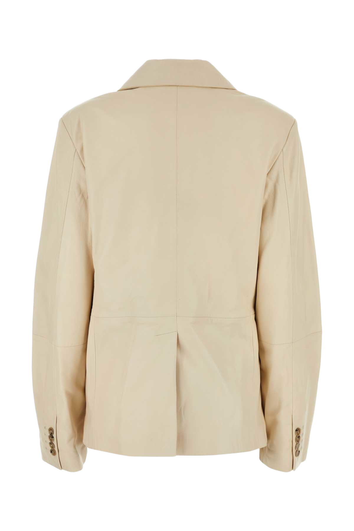 Ivory Leather Davao Blazer Frostivory Exterior: Lamb Lining: Cotton Giacche E Gilet