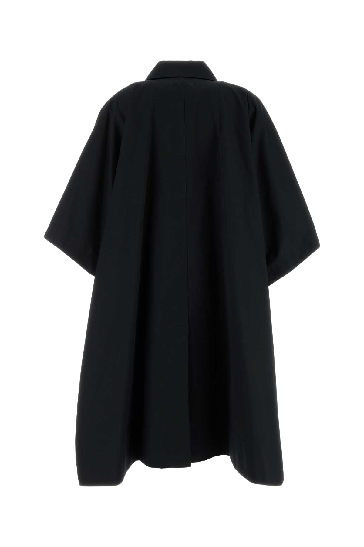 Black Cotton Overcoat Cotone Cappotti