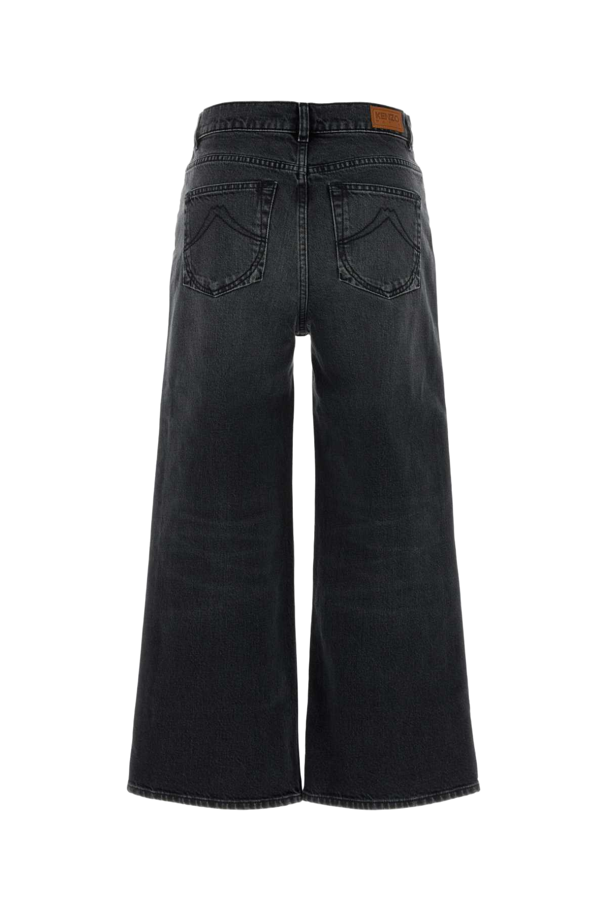Black Stretch Denim Jeans Mediumstoneblackdenim Exterior: Cotton Elastane