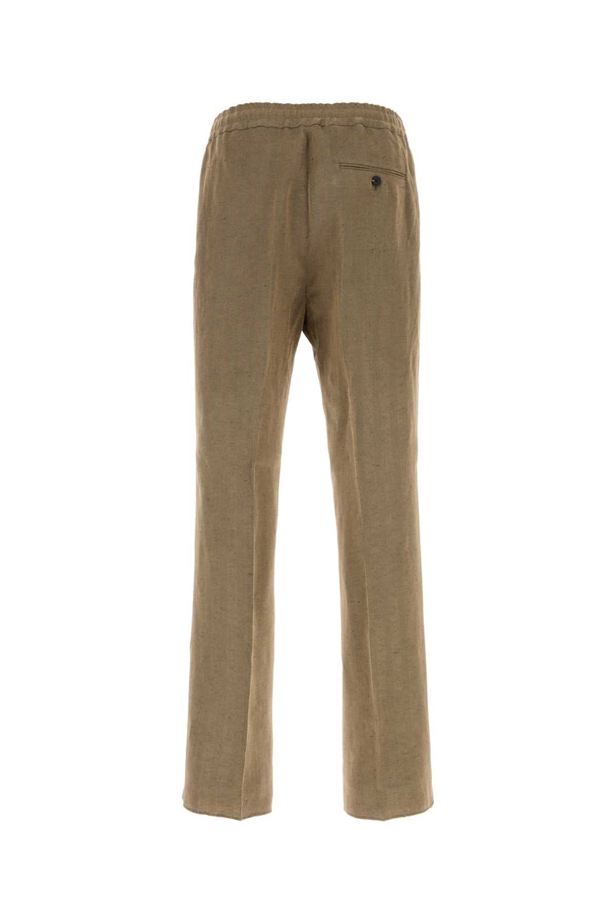 Cappuccino Linen Blend Pant Expressosafari Exterior: Viscose Pantaloni