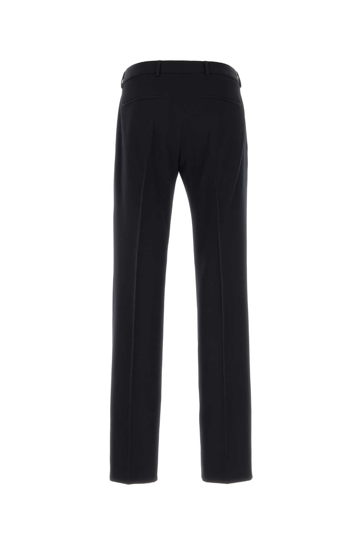 Midnight Blue Wool Pant Ink Pantaloni