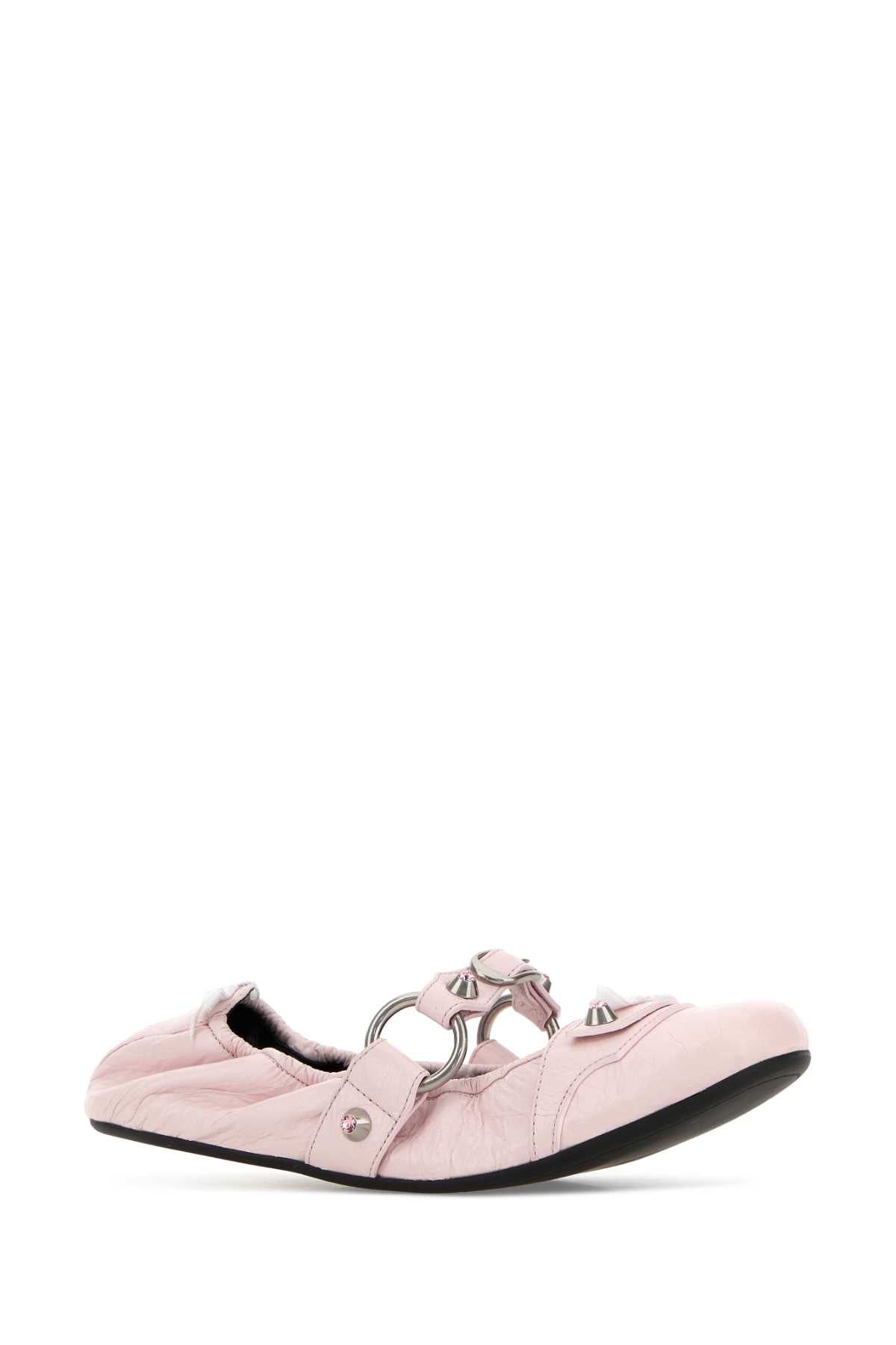 Petal Pink/white/slv T Domesticated Lamb Le Ballerine