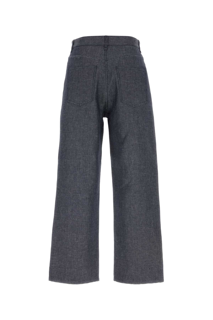 Denim Jeans Dark Blu Exterior: Linen Cotton Silk