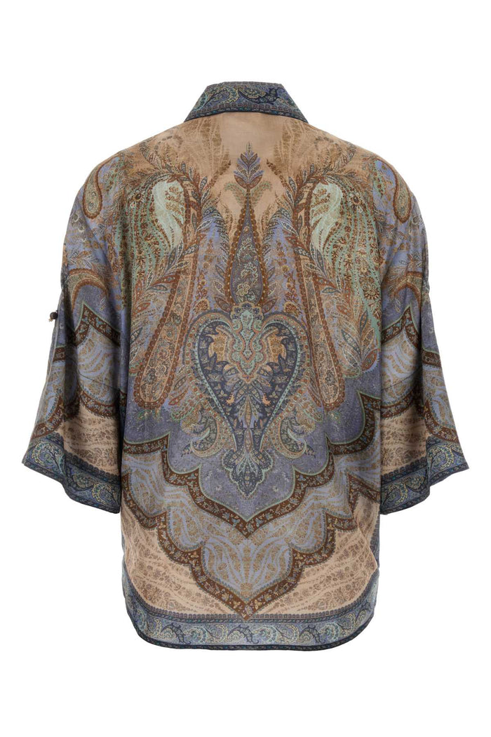 Tapestrybluemulti Silk Camicie