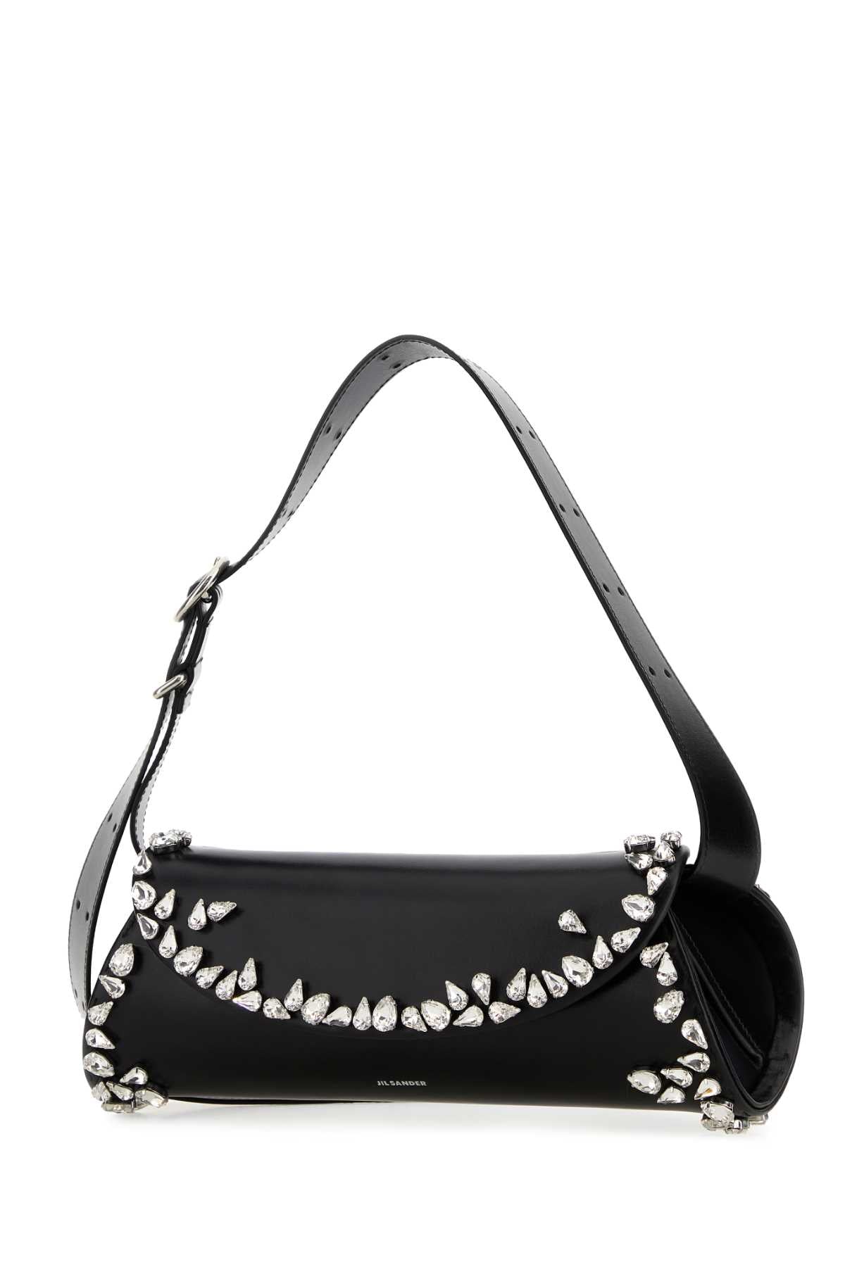 Black Leather Small Cannolo Crossbody Bag Borse A Mano