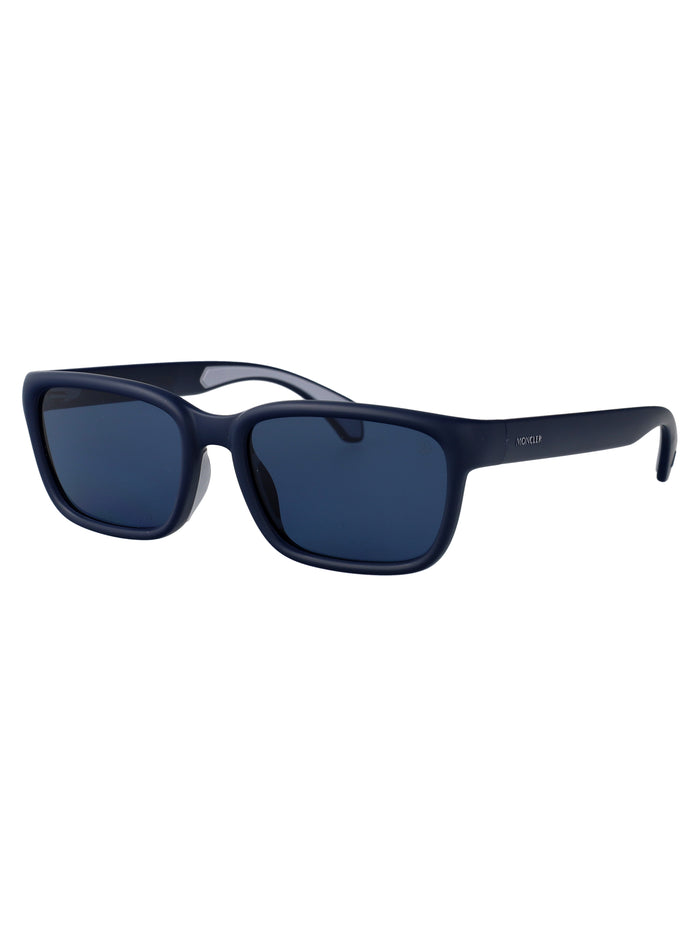 Slicka Matte Blue Injected Sunglasses