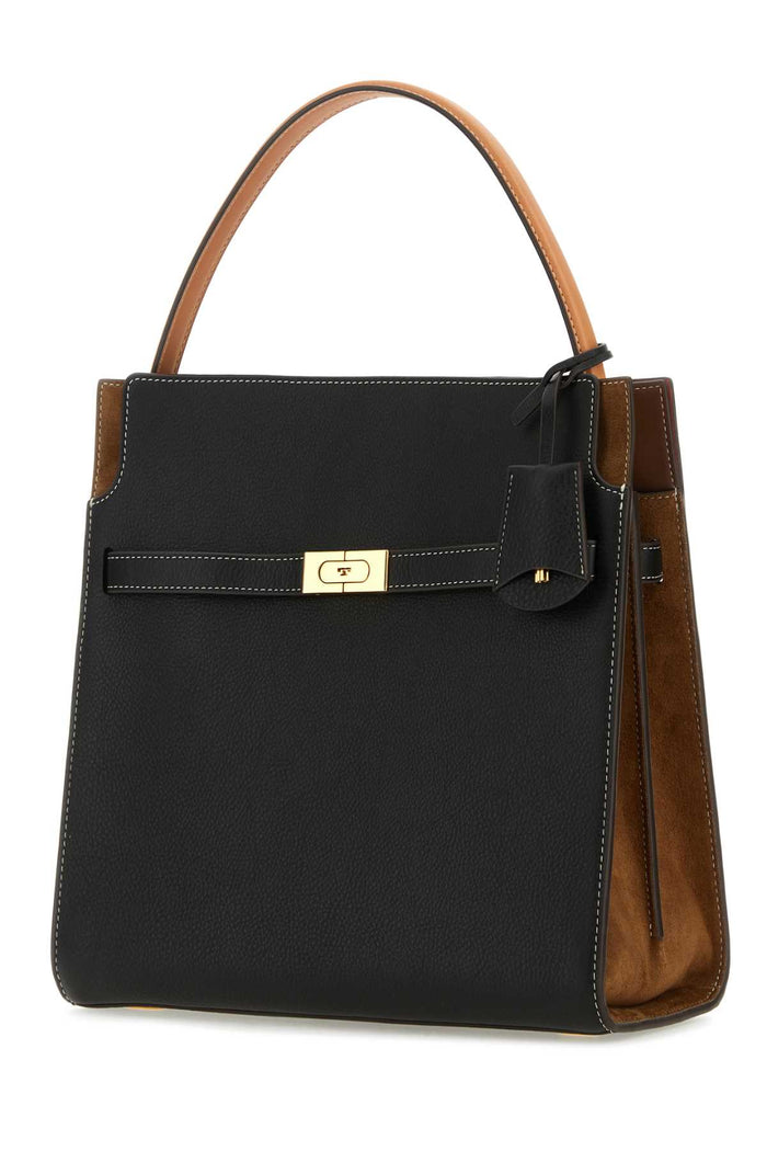 Two-Tone Leather Double Lee Radziwill Handbag 001 Borse A Tracolla