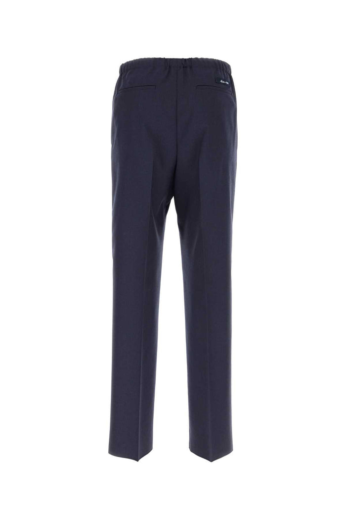 Blue Wool Pant Exterior: Pantaloni
