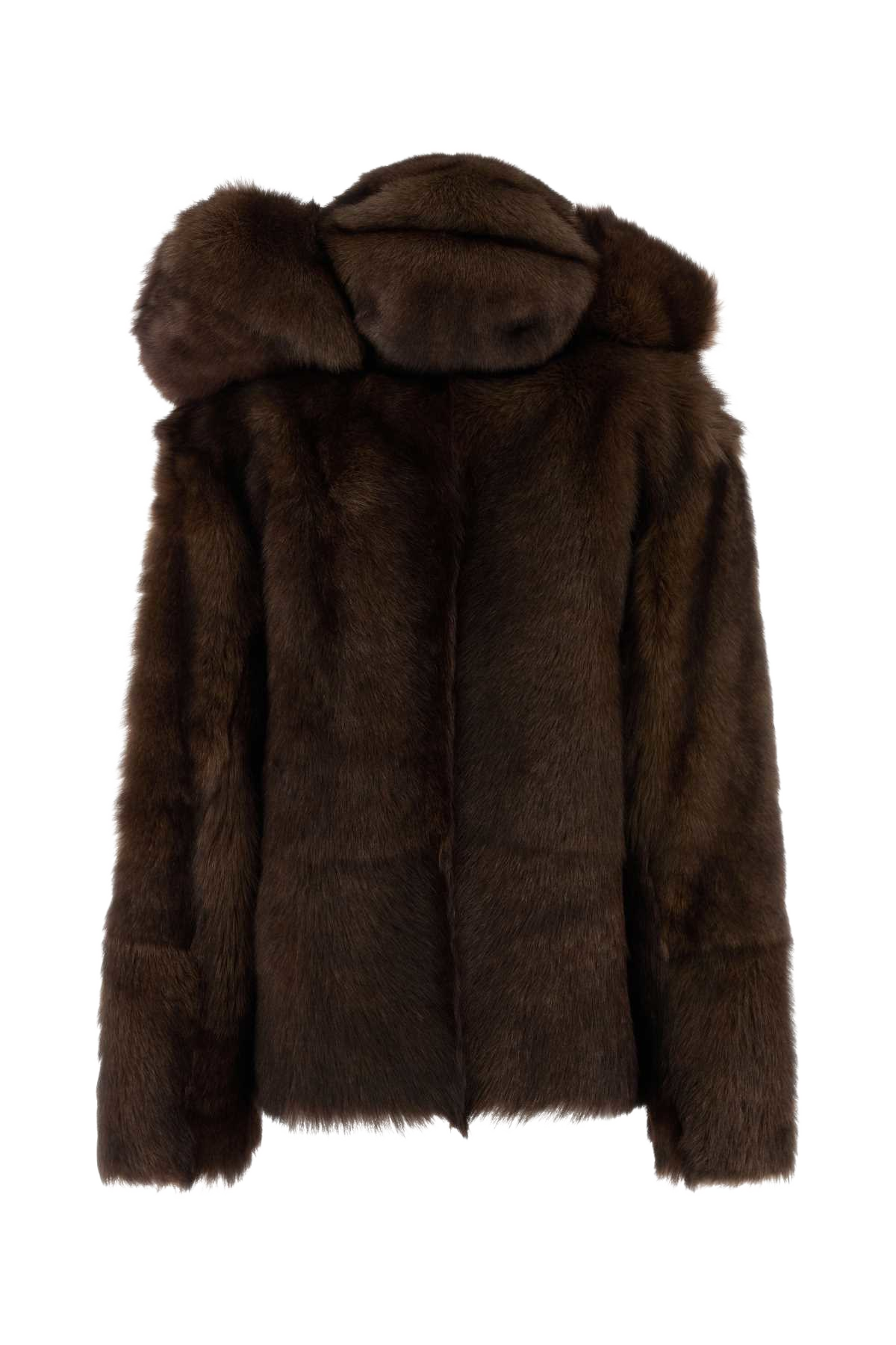Brown Fut Mogano Giacche In Pelle