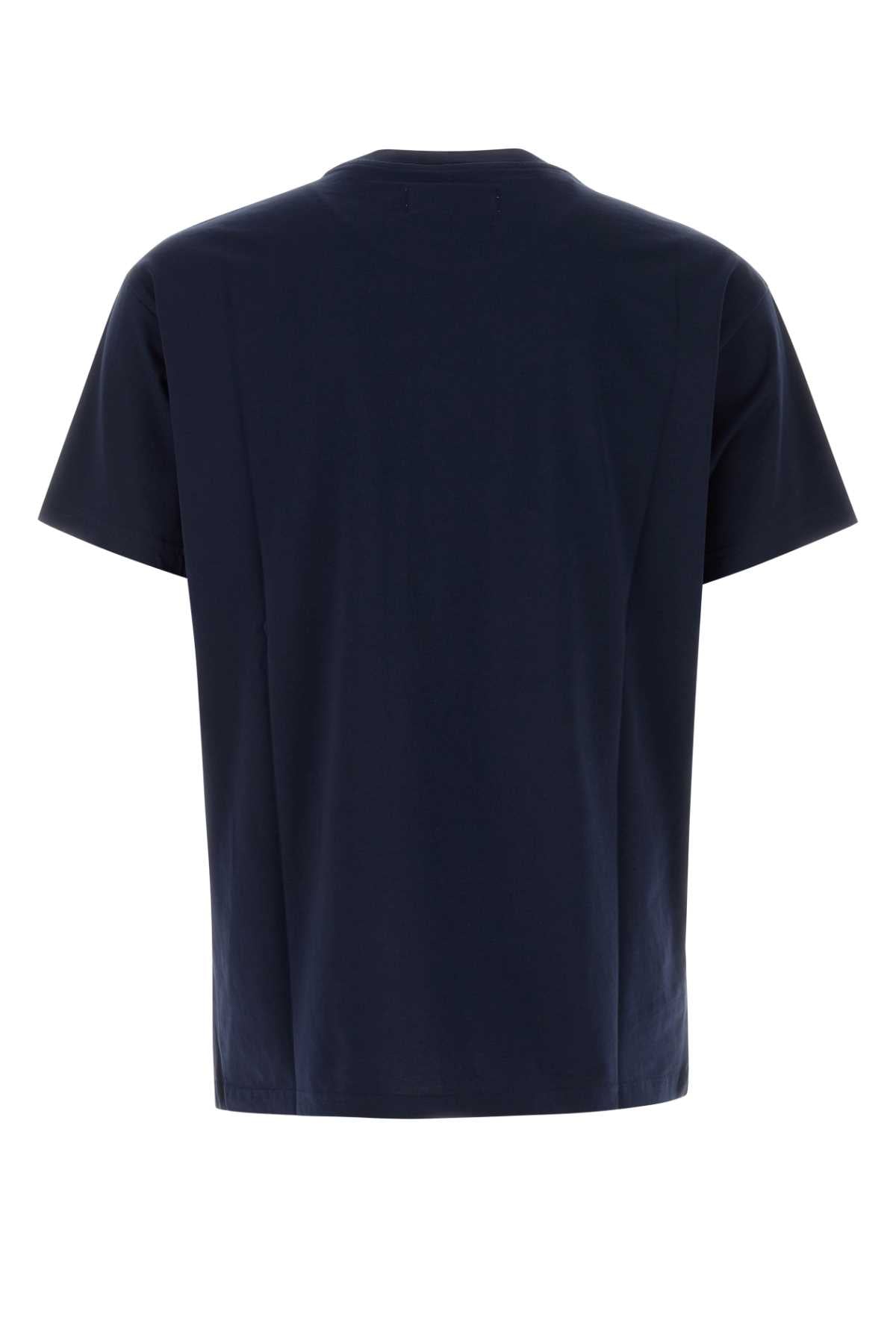 Midnight Blue Cotton T-Shirt Navy Exterior