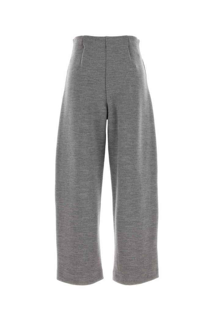 Grey Wool Blend Ebrien Pant Grigio Chiaro Pantaloni