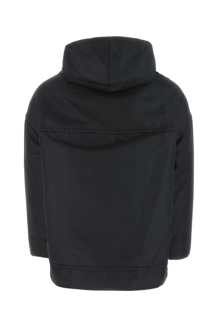 Black Nylon Sweatshirt 0no Felpe