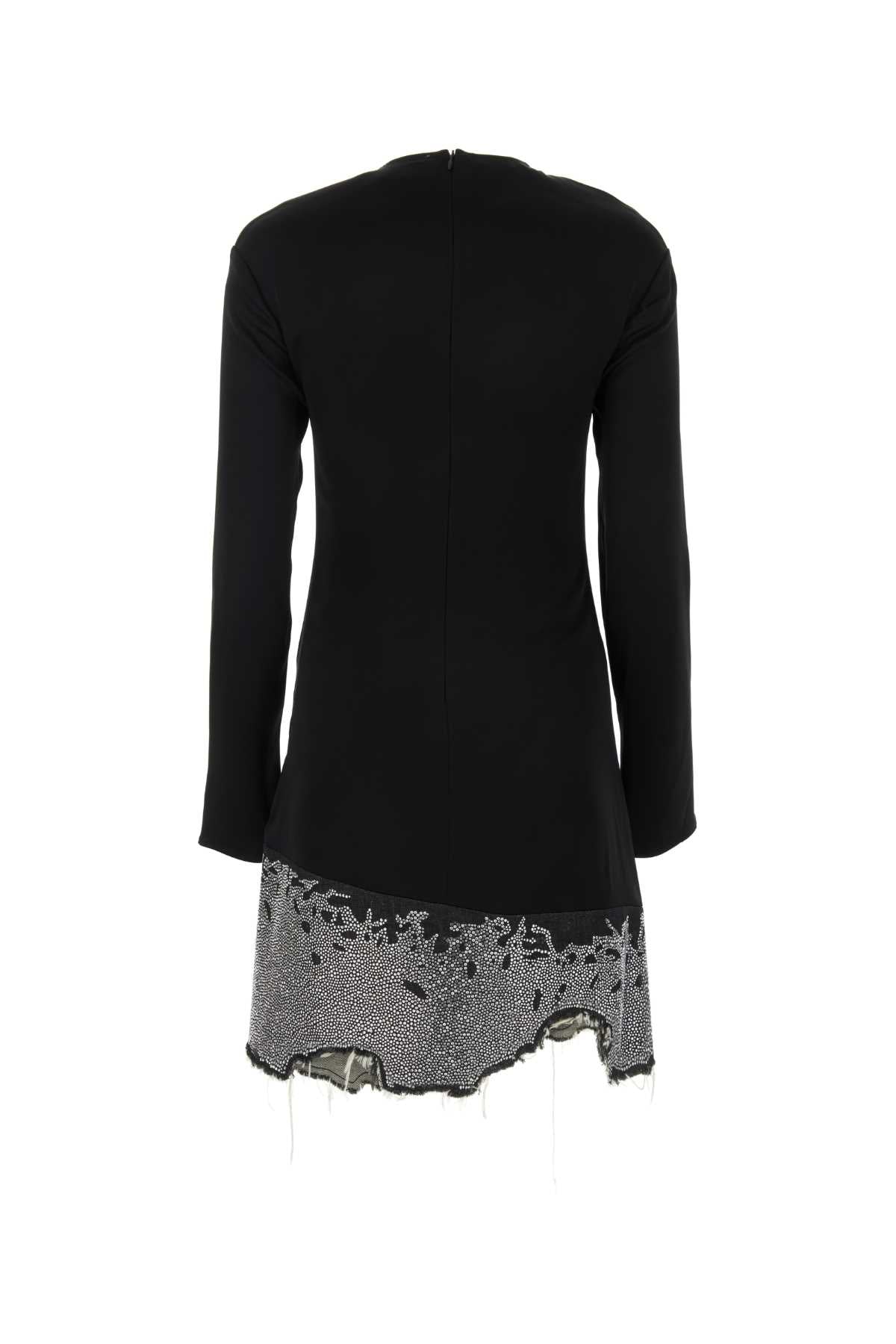 Black Triacetate Blend Dress Abiti