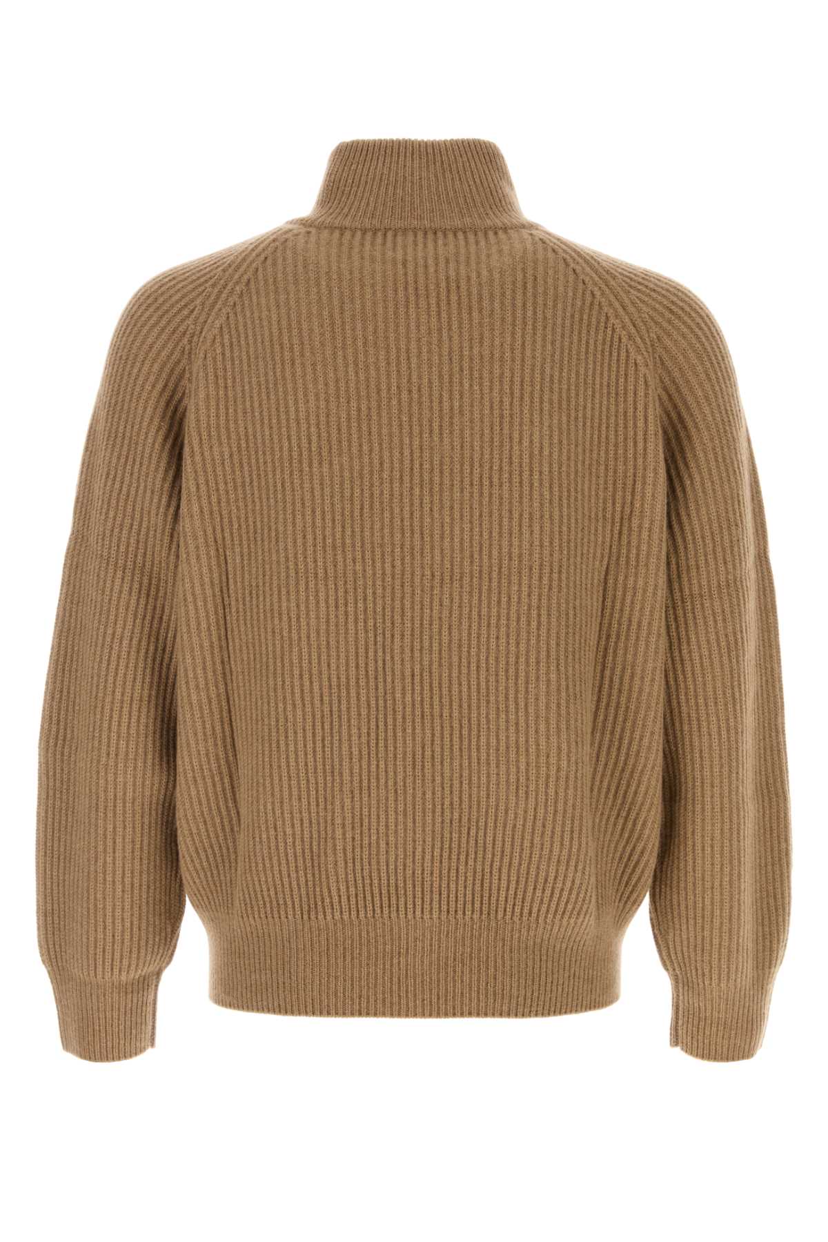 Camel Cashmere Lette Sweater Exterior: Maglieria