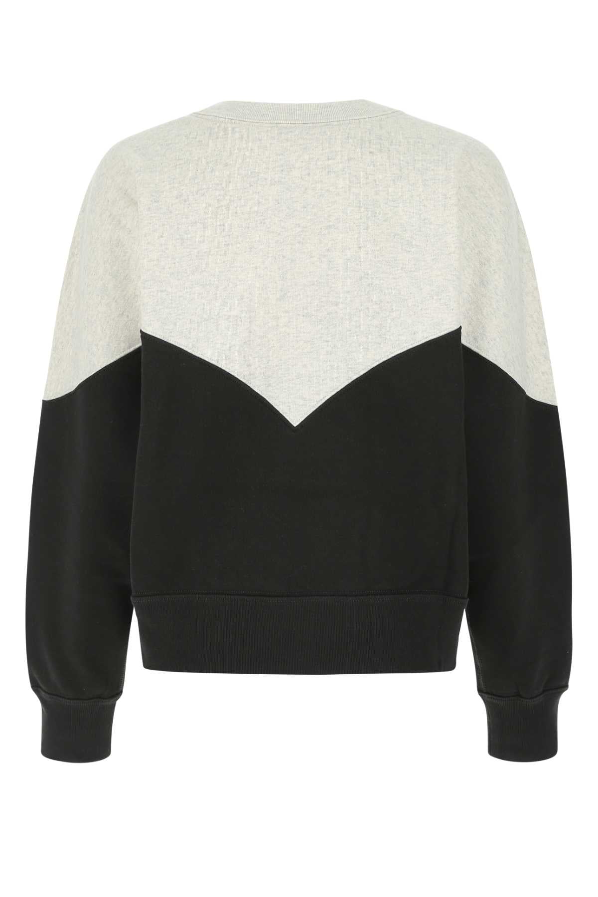 Two-Tone Cotton Blend Houston Sweatshirt Fadedblack Felpe