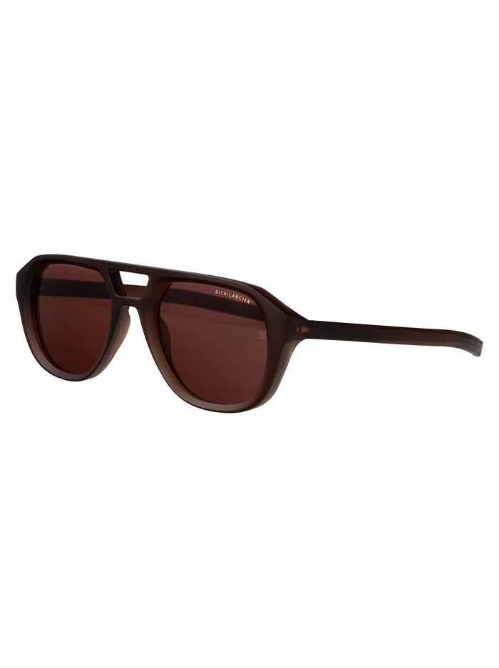 Dls707-A-02 02 Copperhead Brown Plastic Sunglasses