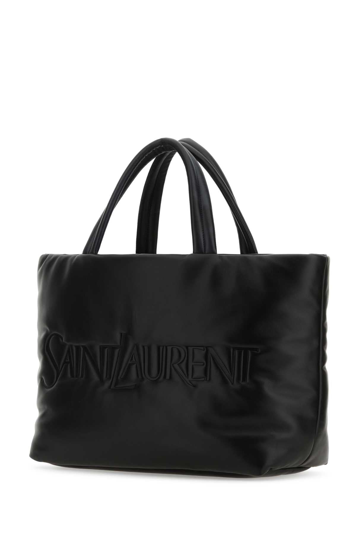 Black Nappa Leather Saint Laurent Shopping Bag Nero Borse A Mano