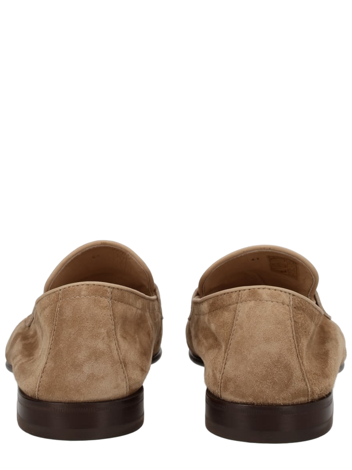 Moccasin Penny Beige Calf Leather Loafers