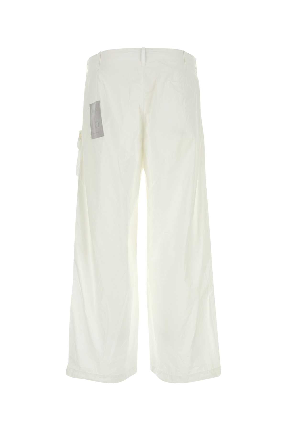 White Nylon Cargo Pant Bianconeve Exterior: Pantaloni