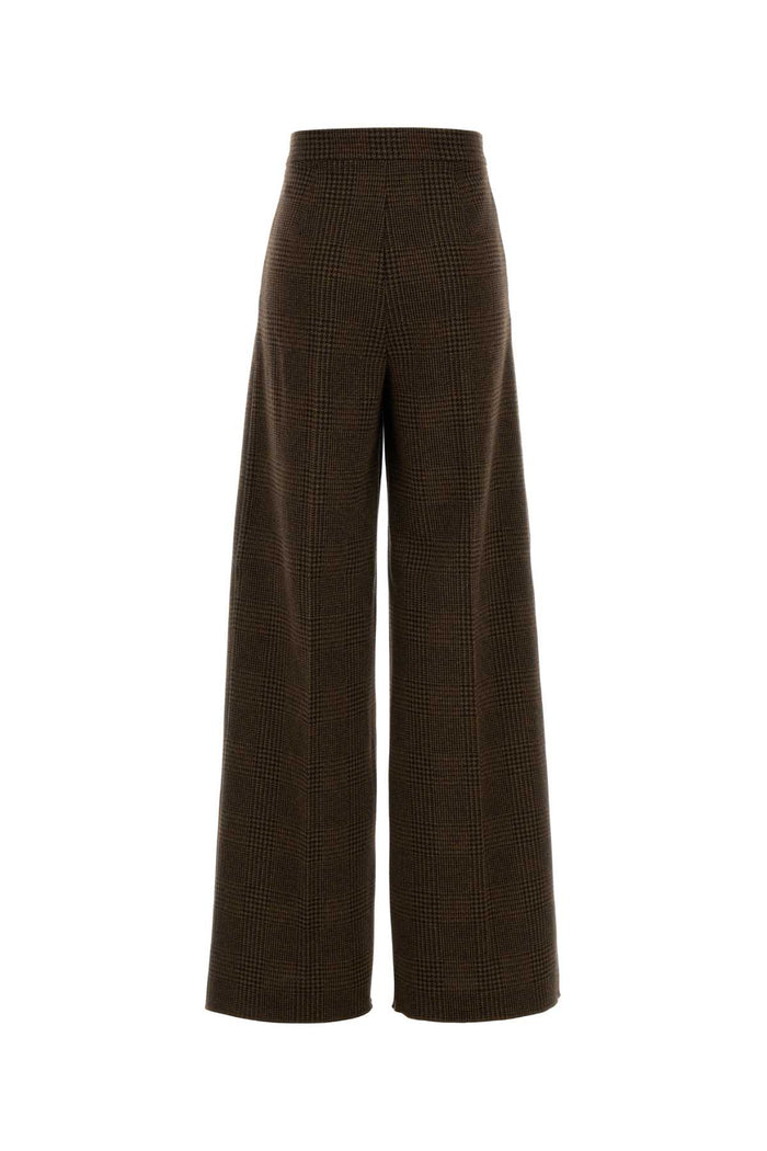 Embroidered Cotton Blend Ponza Wide-Leg Pant Testa Moro Pantaloni