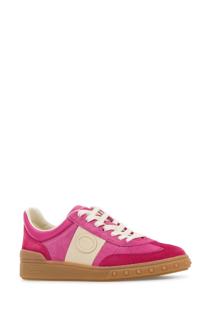 Multicolor Suede Upvillage Sneakers Cyclaminpinkhotpinkglace