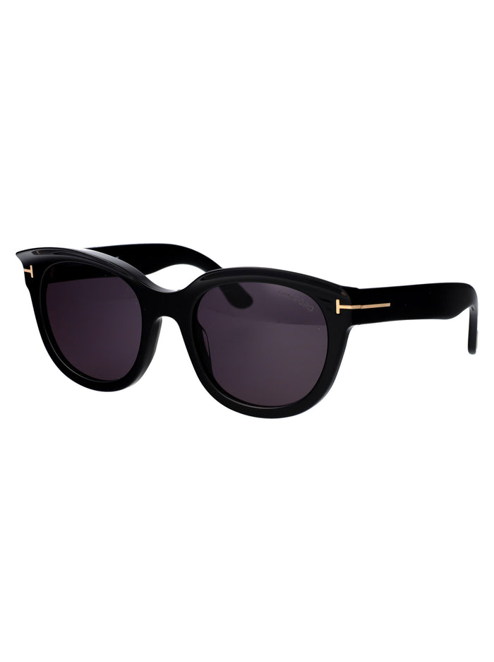 Tamara-02 01a Nero Lucido / Fumo Acetate Sunglasses