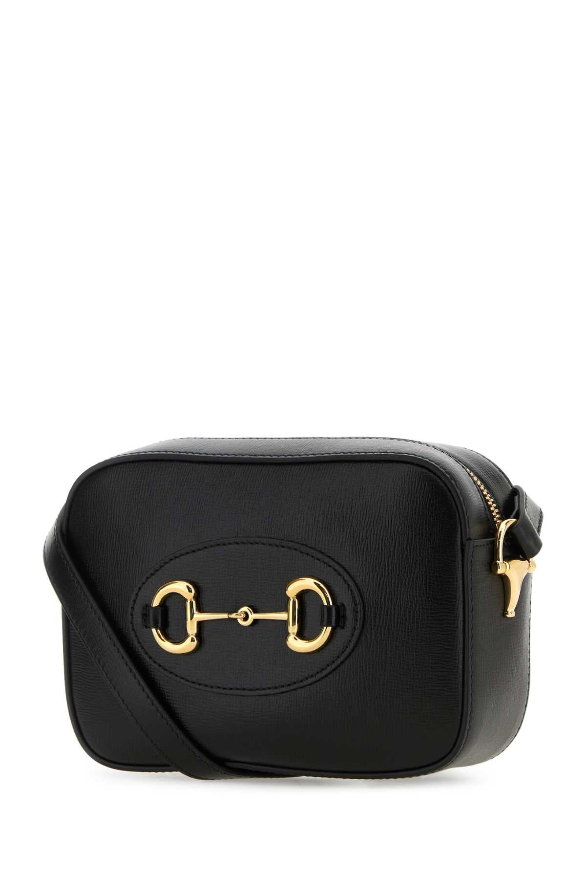Black Leather Gucci Horsebit 1955 Crossbody Bag 1000 Borse A Tracolla