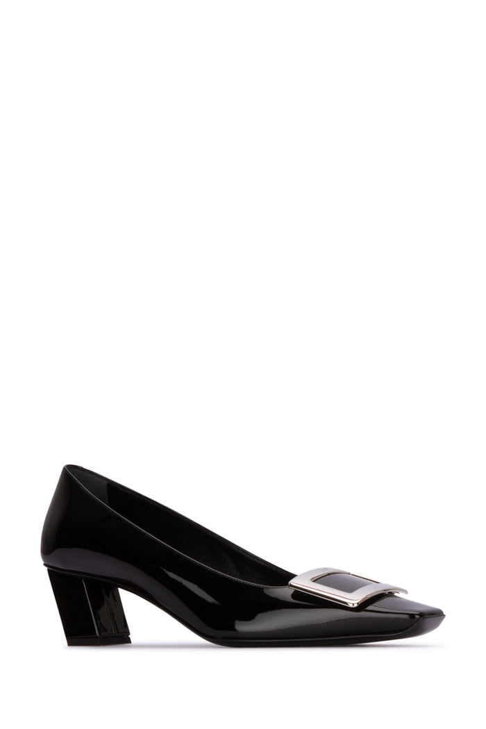 Nero Calfskin Pal Scarpe Con Tacco