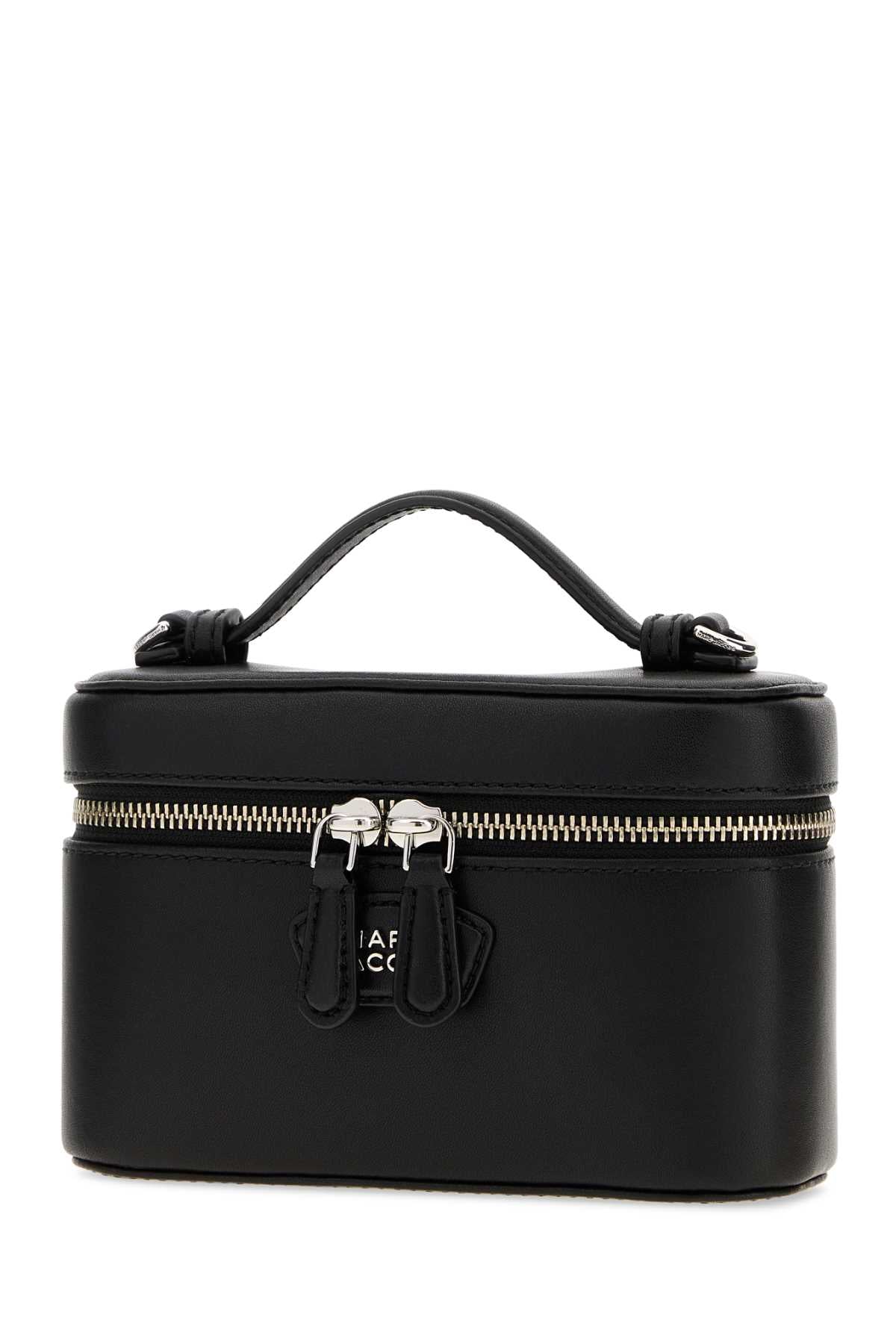 Black Leather The Everyday Vanity Handbag Borse A Mano