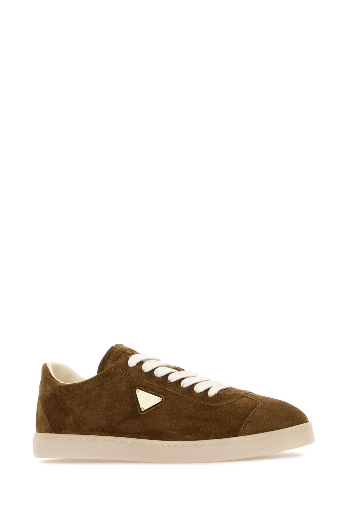 Brown Suede Sneakers Sigaro Vitello