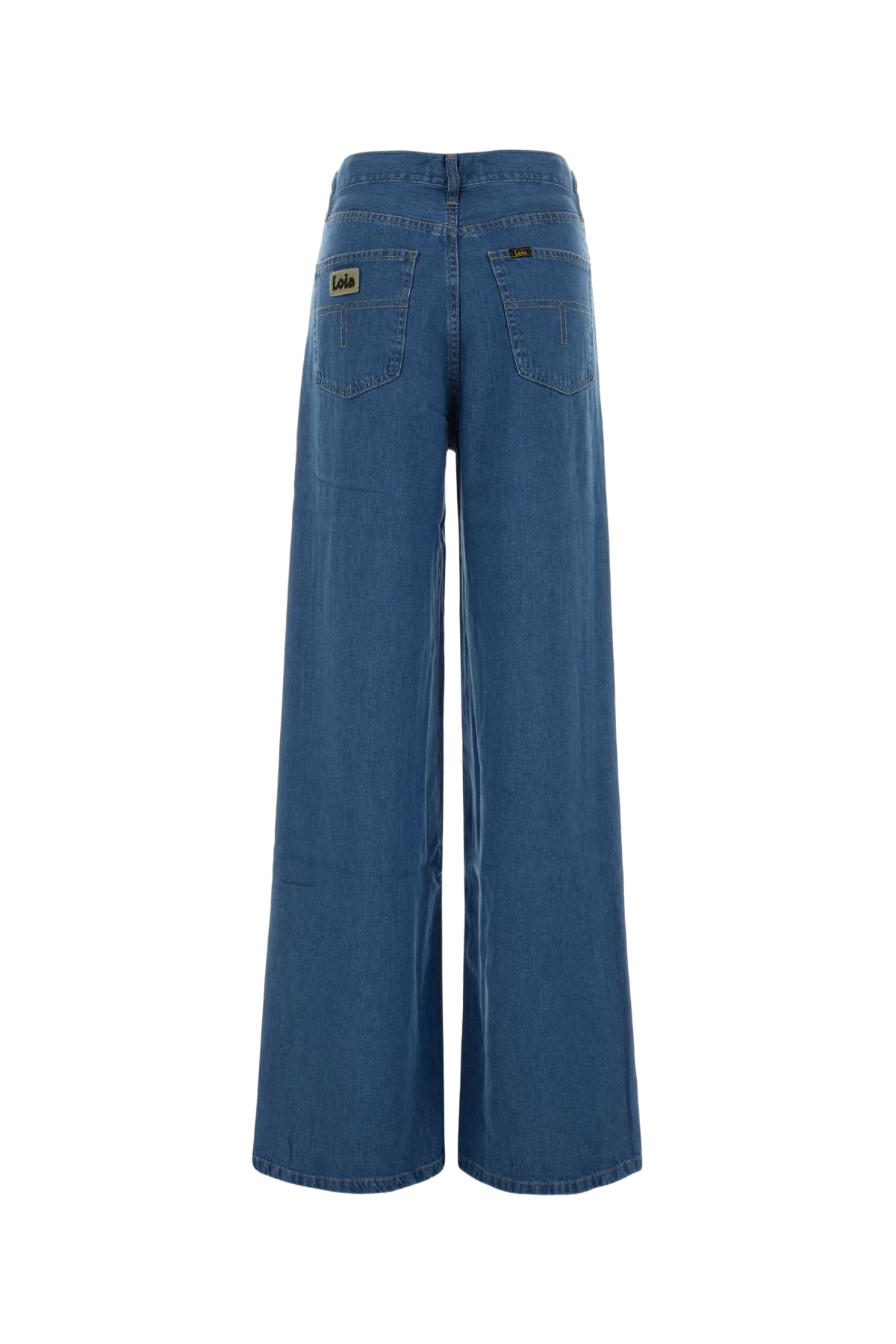 Denim Wide-Leg Jeans Hydron Stone Exterior: Lyocell Linen