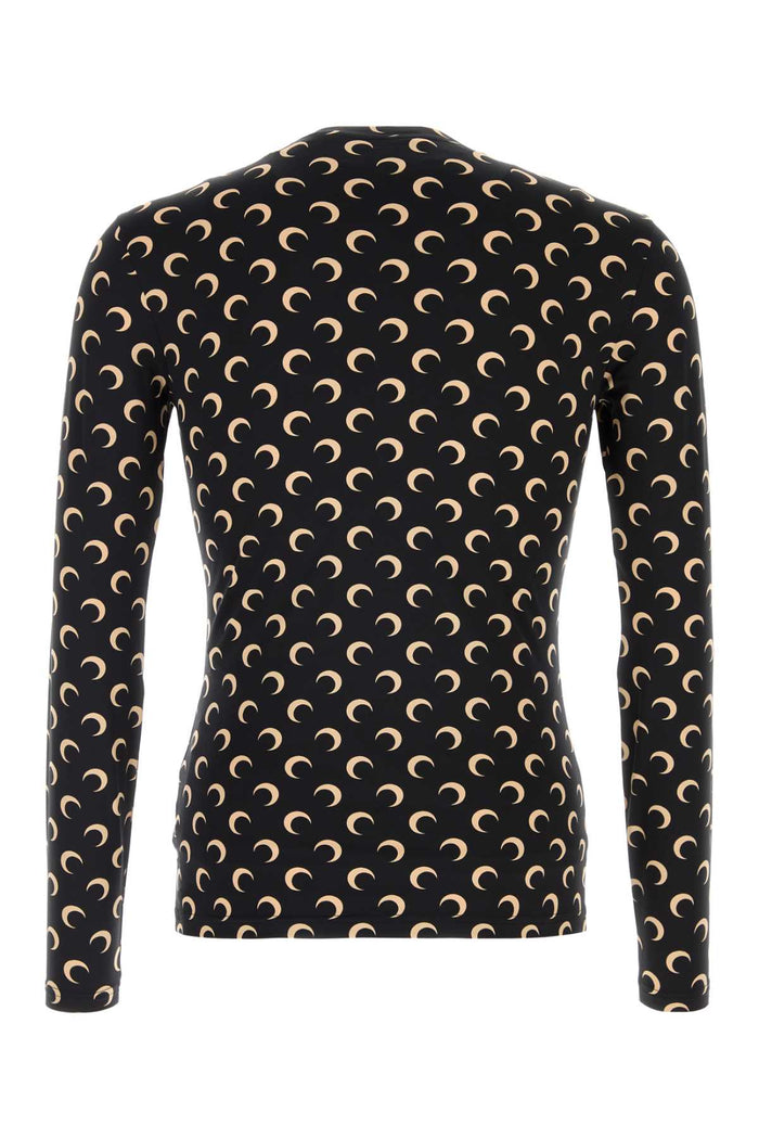 Printed Jersey T-Shirt Inversetan Exterior. Nylon Elastane Maglie