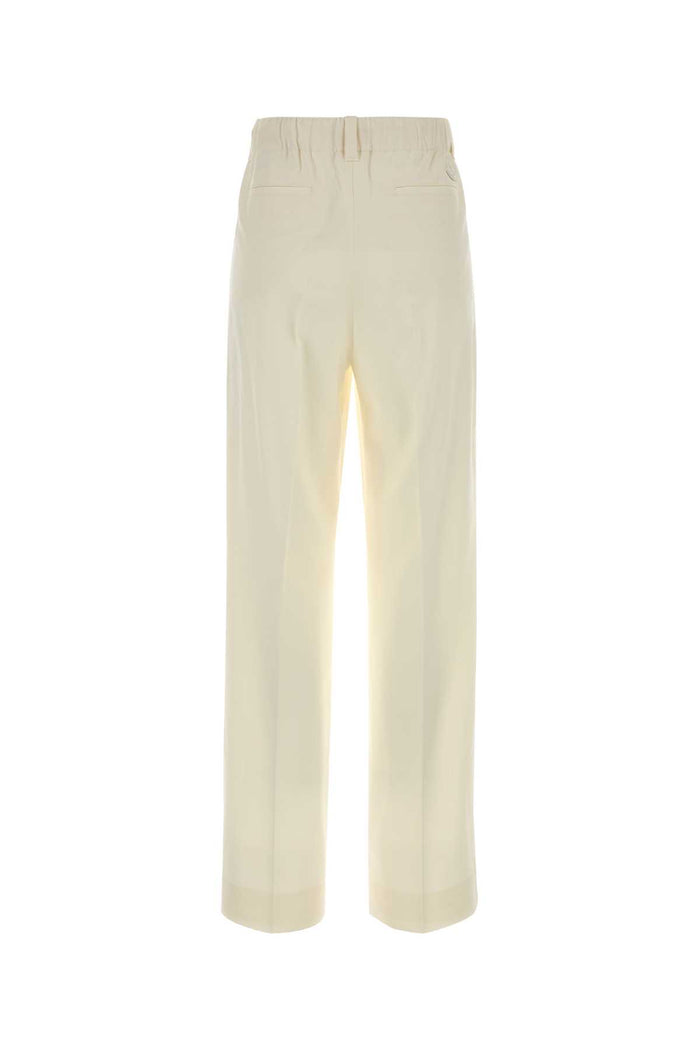 Cream Wool Pant 050 Exterior: Virgin Pantaloni