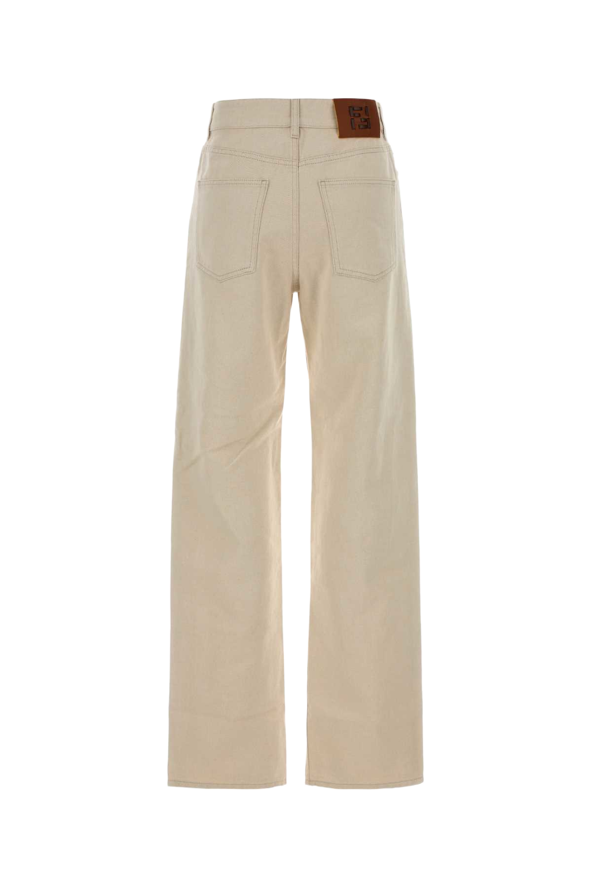 Sand Denim Jeans Ginestra-26 Exterior: Cotton Linen