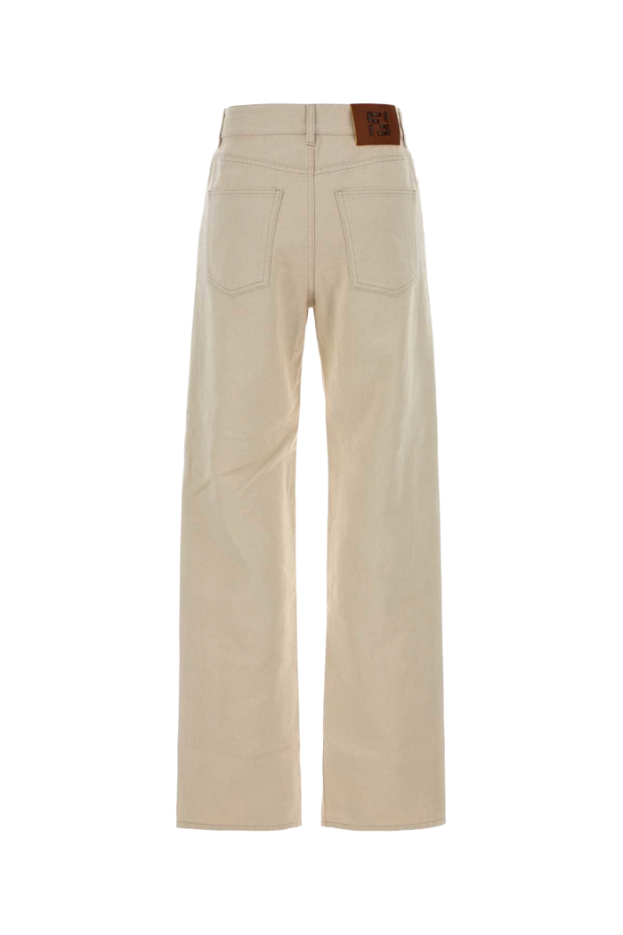 Sand Denim Jeans Ginestra-26 Exterior: Cotton Linen