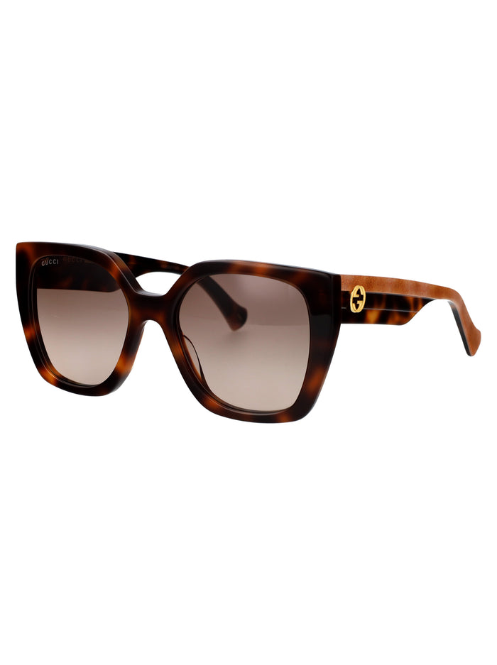 Gg1300s 003 Havana Crystal Brown Acetate Sunglasses