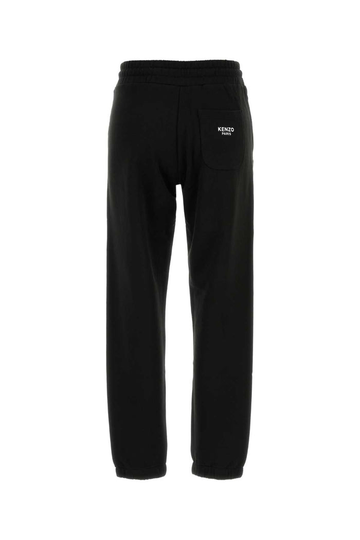 Black Cotton Joggers Exterior: Pantaloni