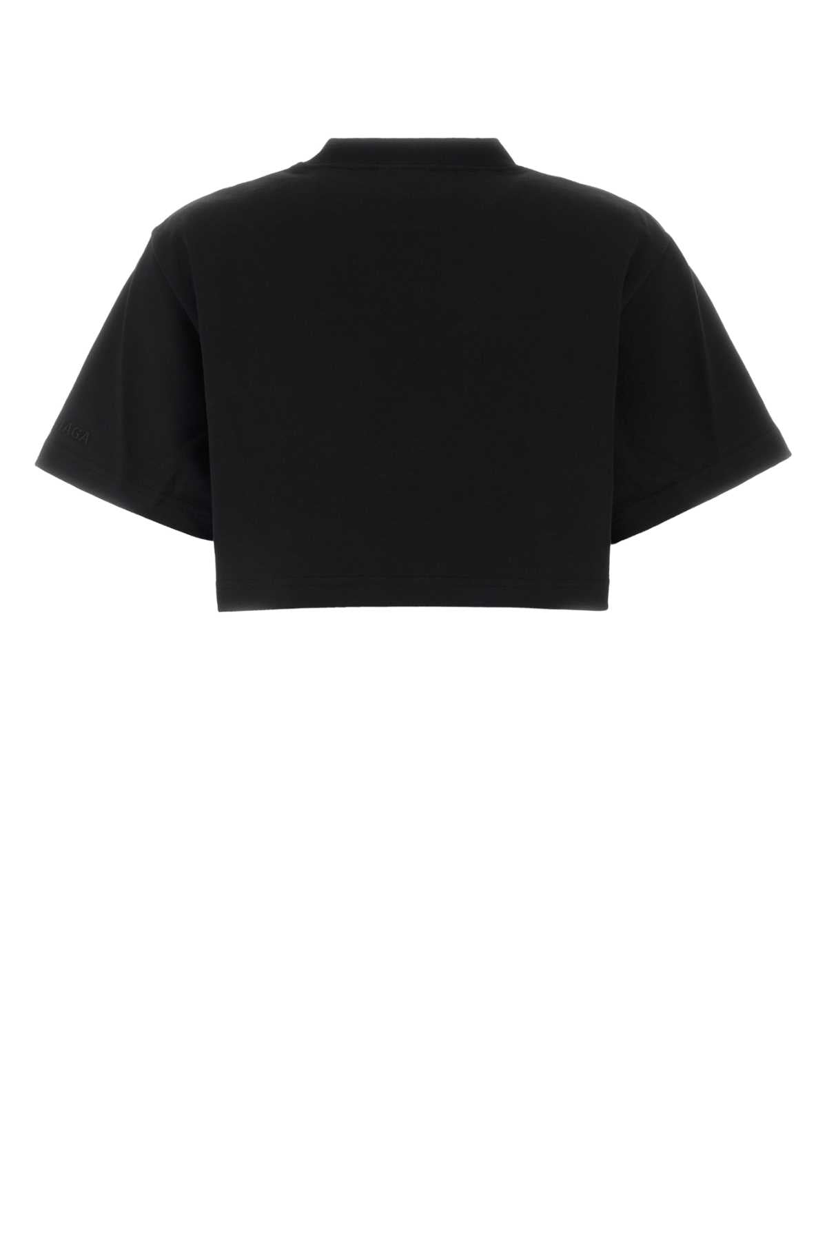 Black Exterior: Cotton Polyester T-shirt