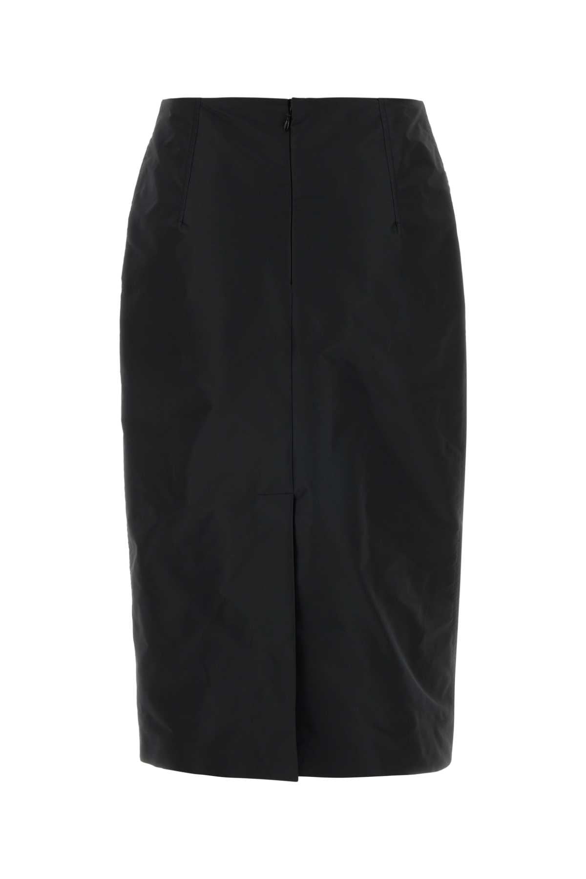 Black Faille Skirt Gonne