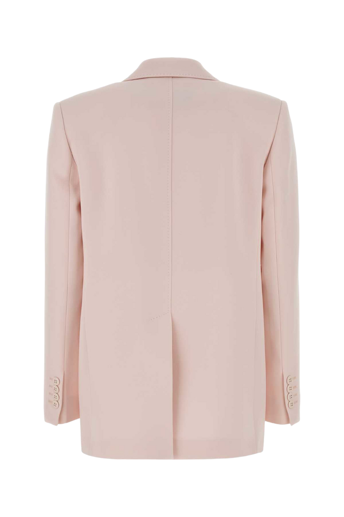 Pastel Pink Crepe Bosco Blazer Rosa Giacche E Gilet