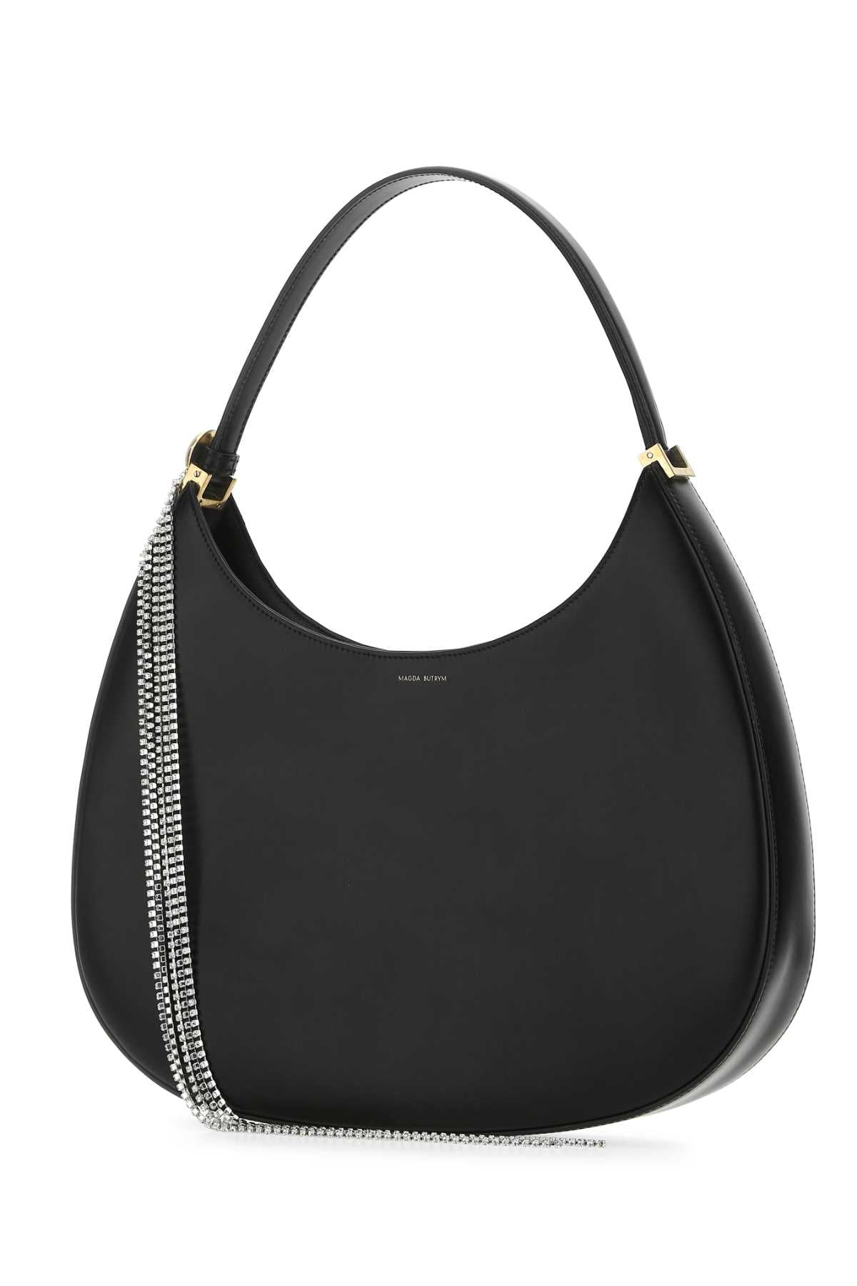 Black Leather Vesna Large Shoulder Bag Borse A Mano