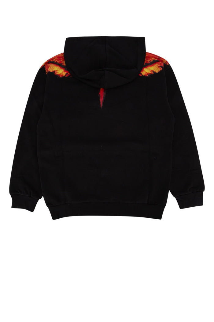 Colordust Wings Over Hoodie Black Red Blackred Felpe