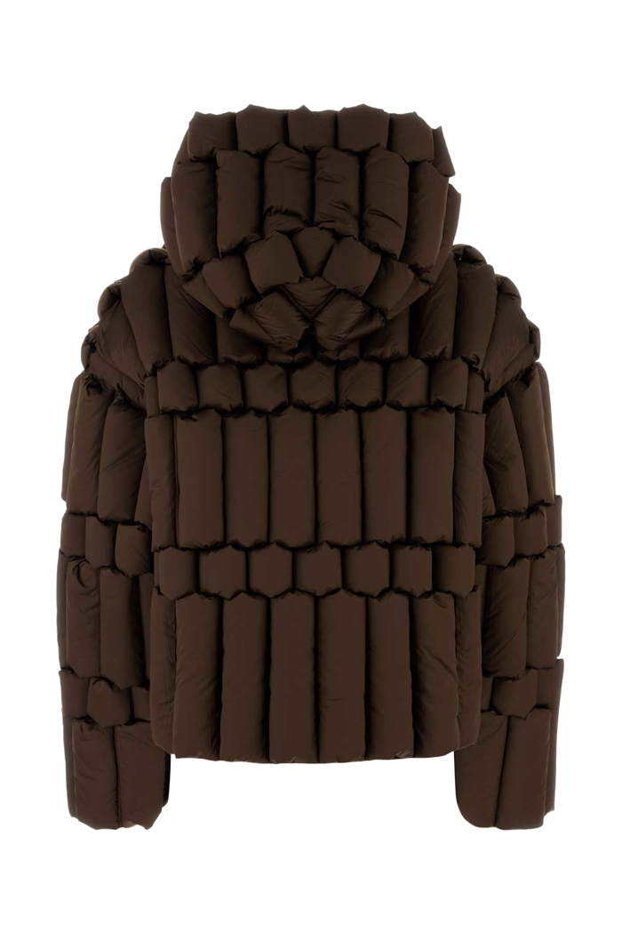 Chocolate Polyester Down Jacket Piumini