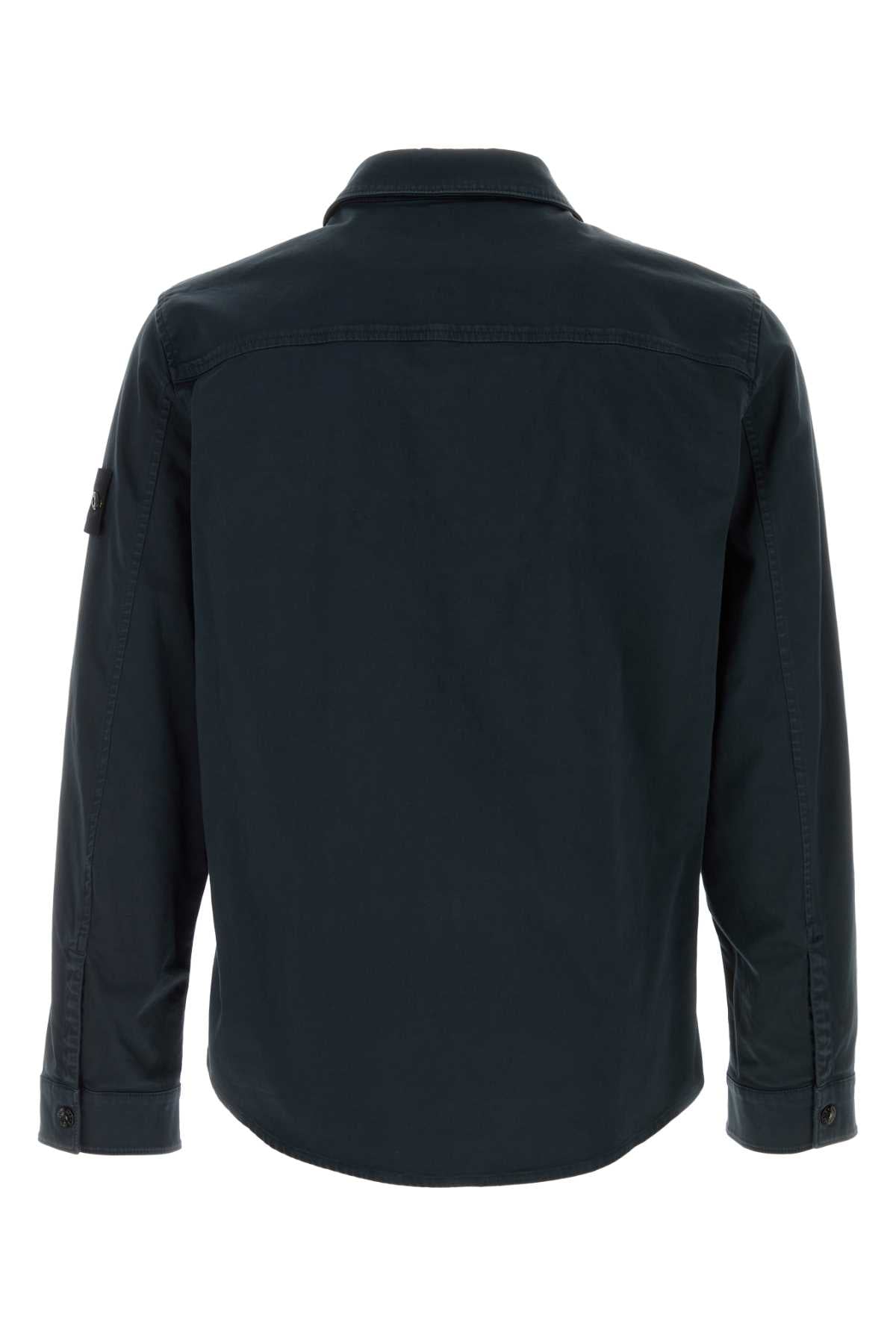 Navy Blue Exterior: Cotton Elastane Camicie