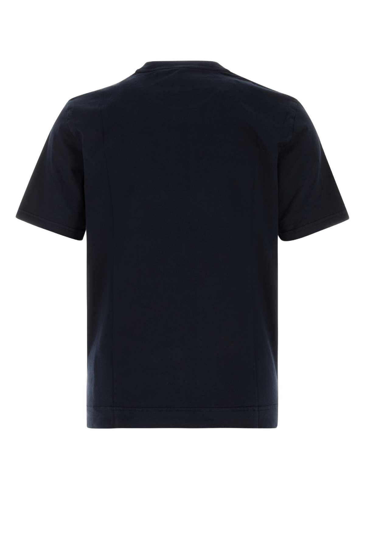 Navy Blue Cotton T-Shirt Blu Exterior